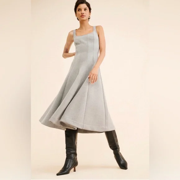 neoprene formal dress Fitted Sleeveless Neoprene Gown by Ladivine CH377 main image 1